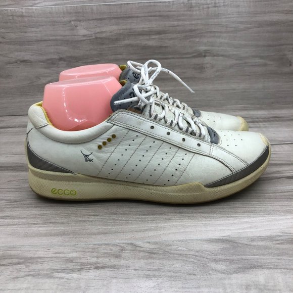 Ecco Shoes - Ecco Golf Shoes Womens EU 39 Biom White Yak Leather Lace Up Spikeless Cleats